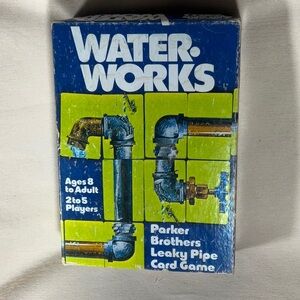 Vintage Waterworks Parker Brothers Leaky Pipe Card Game-Complete
